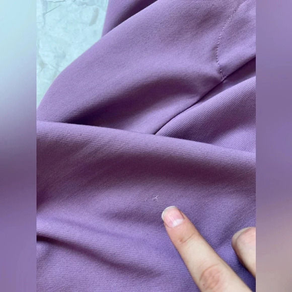 ARKET Womens Viscose Tapered Leg High Waist Trousers Pants Purple Sz 12 US 42 EU - Picture 8 of 11